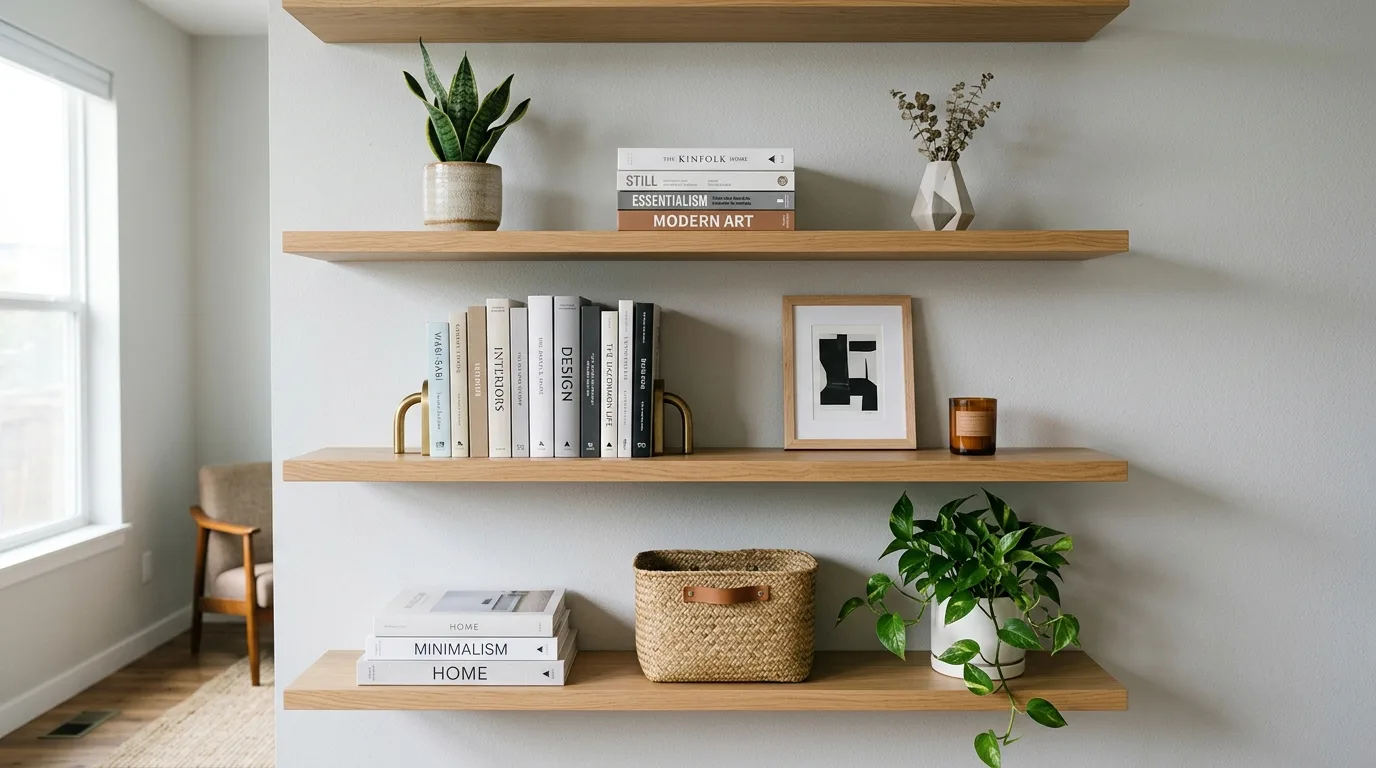 Organized Shelving for 10 cute and cheap home decor ideas that look expensive